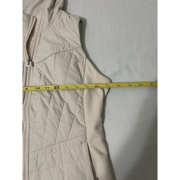Smartwool Women's Off White Smartloft Hoodie Vest XS Nano Puffer Quilted Zip - Picture 7 of 9